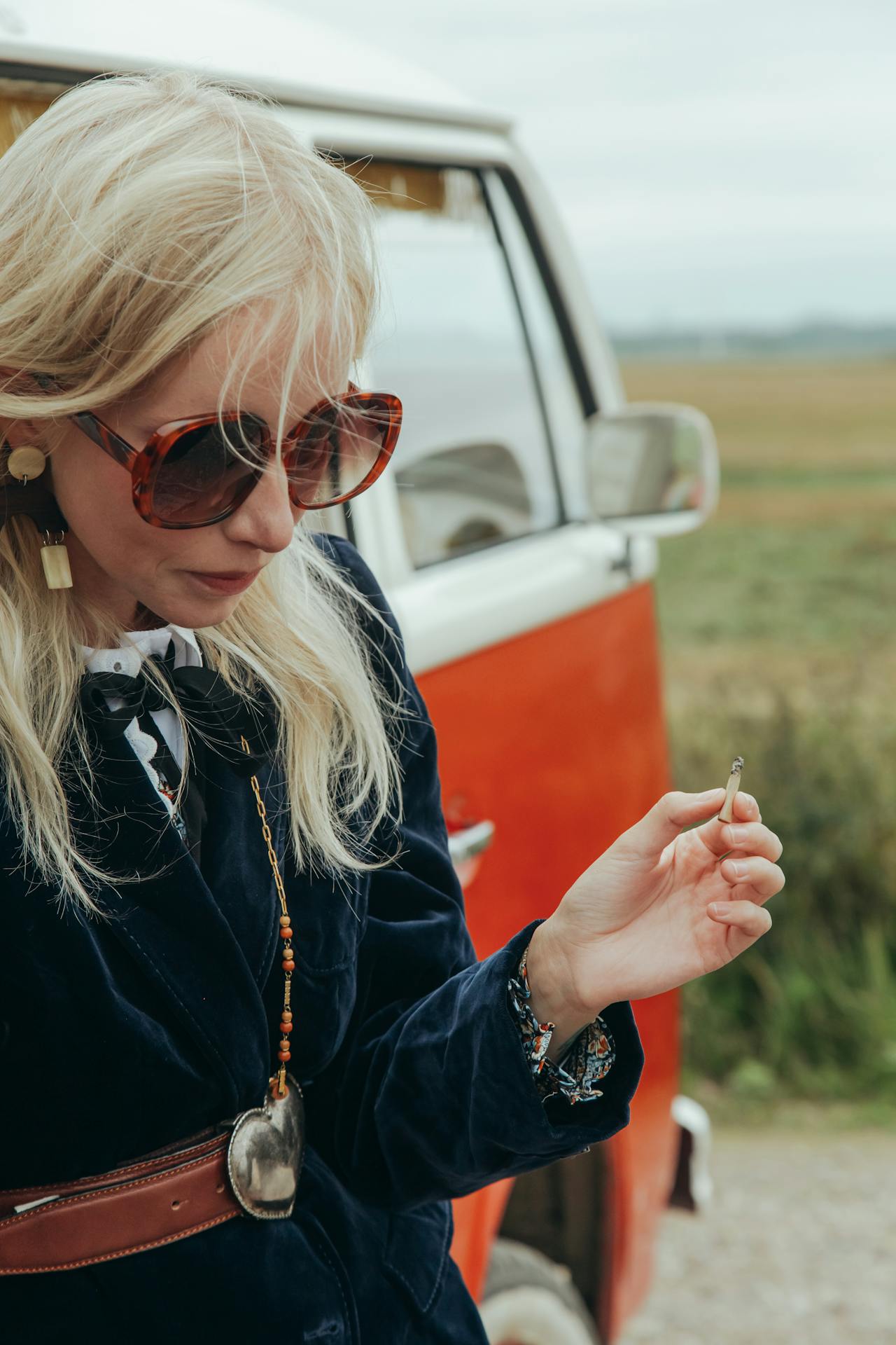 Leather bags and natural stone jewelry accessories in modern hippie chic fashion